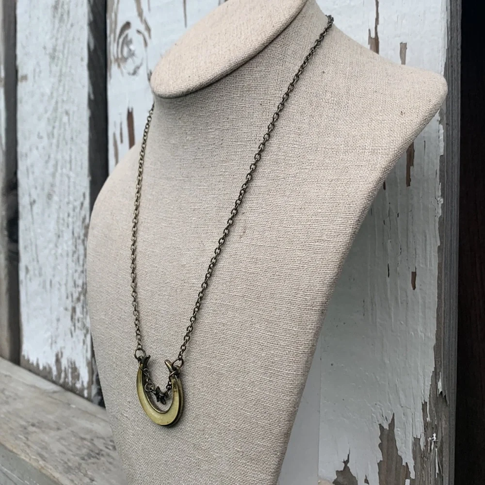 Gothic necklace moon and Star - Picture 3 of 7